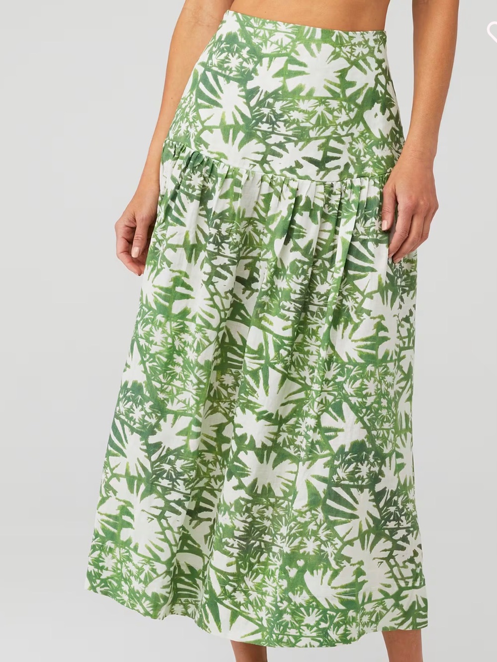 KARINA GRIMALDI DEVI PRINT MIDI SKIRT